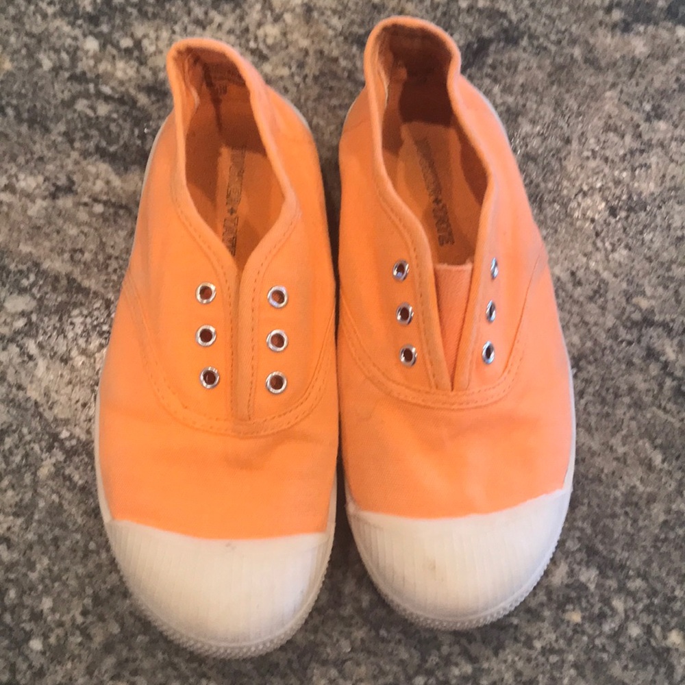 Girls orange slip on shoes Tucker and Tate size 12